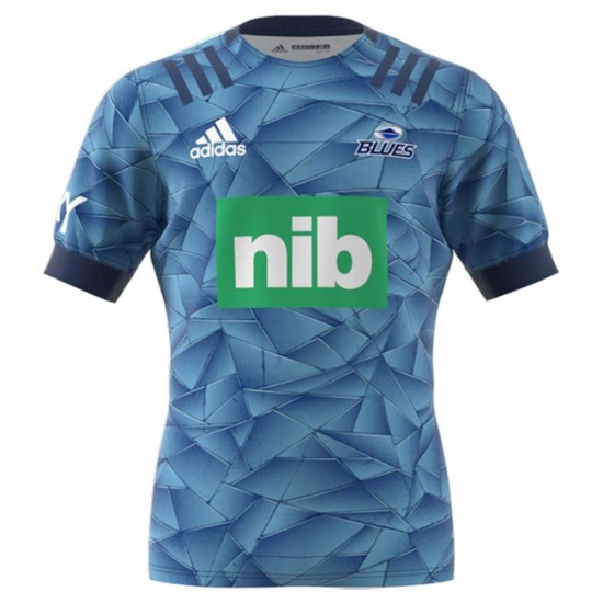Camisola Auckland Blues Rugby Equipamento Primeiro 2020 Manga Curta